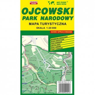 Ojcowski Park Narodowy mapa turystyczna 1 20 000 Książka