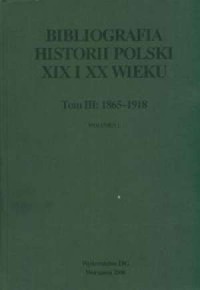 Bibliografia historii Polski XIX - okładka książki