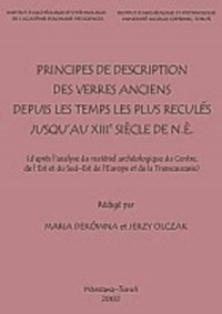 Principes de description des verres - okładka książki