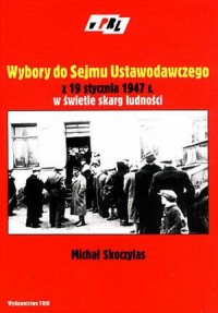 Wybory do Sejmu Ustawodawczego - okładka książki