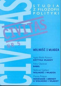 Civitas nr 5. Studia z filozofii - okładka książki