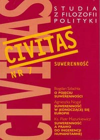 Civitas nr 7. Studia z filozofii - okładka książki