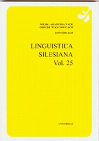 Linguistica Silesiana vol. 25 - okładka książki