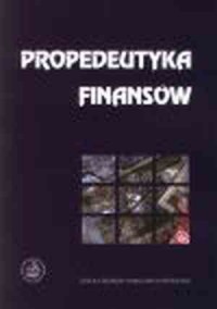 Propedeutyka finansów - okładka książki