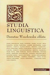 Studia Linguistica. Danutae Wesołowska - okładka książki