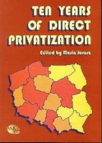 Ten Years of Direct Privatization - okładka książki