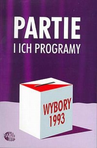 Wybory 1993. Partie i ich programy - okładka książki