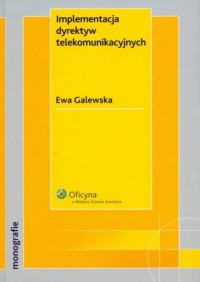 Implementacja dyrektyw telekomunikacyjnych - okładka książki