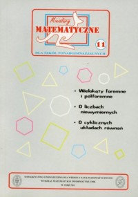 Miniatury matematyczne 11. Szkoła - okładka podręcznika