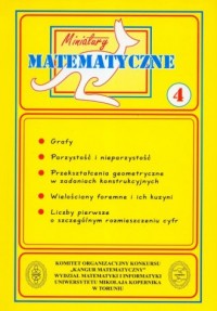 Miniatury matematyczne 4. Szkoła - okładka podręcznika