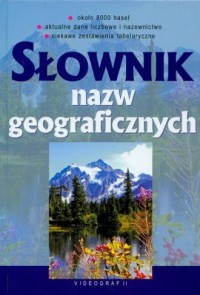 Słownik nazw geograficznych - okładka książki