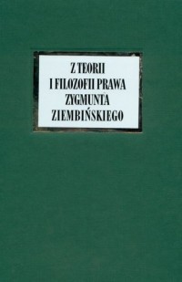 Z teorii i filozofii prawa Zygmunta - okładka książki