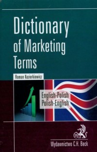 Dictionary of marketing terms (angielsko-polski, - okładka książki