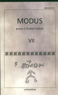Modus Prace z historii sztuki VII - okładka książki