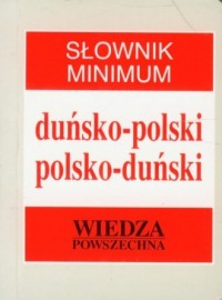 Słownik minimum duńsko-polski, - okładka książki