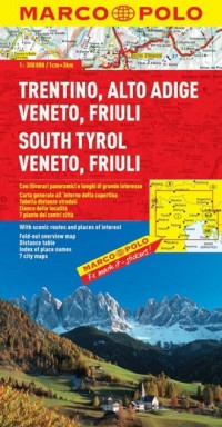 Trentino, Alto Adige, Veneto, Friuli - zdjęcie reprintu, mapy