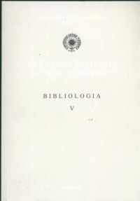 Bibliologia V. Studia o książce - okładka książki