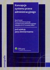 Koncepcja systemu prawa administracyjnego - okładka książki