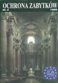 Ochrona zabytków nr 3/1999 - okładka książki