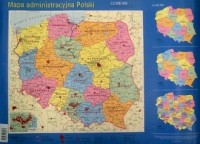 Polska (mapa podręczna fizyczna - okładka książki