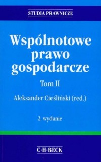 Wspólnotowe prawo gospodarcze. - okładka książki