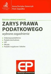 Zarys prawa podatkowego. Wybrane - okładka książki