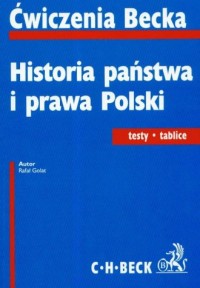 Historia państwa i prawa Polski - okładka książki