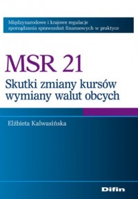 MSR 21. Skutki zmian kursów wymiany - okładka książki