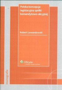Polska koncepcja legislacyjna spółki - okładka książki