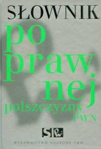 Słownik poprawnej polszczyzny PWN - okładka książki