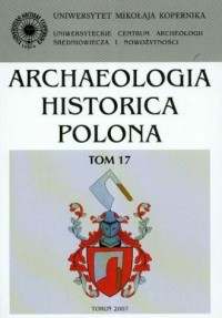 Archeologia Historica Polona. Tom - okładka książki