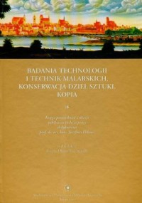 Badania technologii i technik malarskich - okładka książki