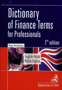 Dictionary of Finance termsfor - okładka książki