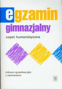 Egzamin gimnazjalny. Część humanistyczna. - okładka podręcznika