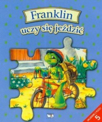 Franklin uczy się jeździć (+ puzzle) - okładka książki