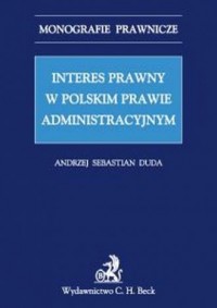 Interes prawny w polskim prawie - okładka książki