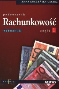 Rachunkowość cz. 1 - okładka podręcznika