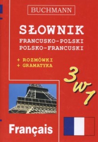 Słownik 3 w 1 francusko-polski, - okładka książki