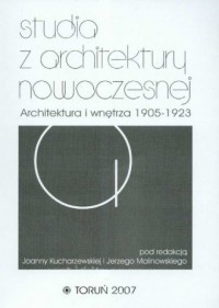 Studia z architektury nowoczesnej - okładka książki