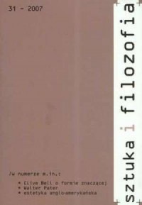 Sztuka i filozofia 31/2007 - okładka książki