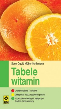 Tabele witamin - okładka książki