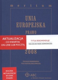 Unia Europejska 2008 - okładka książki