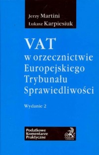VAT w orzecznictwie Europejskiego - okładka książki
