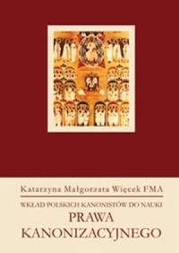Wkład polskich kanonistów do nauki - okładka książki