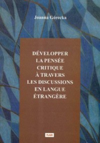 Developper la pensee critique a - okładka książki