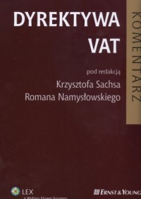Dyrektywa VAT. Komentarz - okładka książki