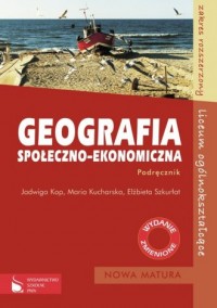 Geografia społeczno-ekonomiczna. - okładka podręcznika