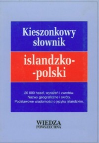 Kieszonkowy słownik islandzko-polski - okładka książki