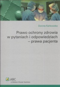 Prawo ochrony zdrowia w pytaniach - okładka książki