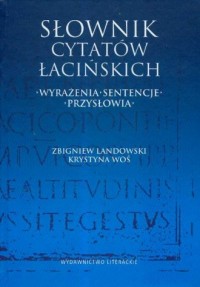 Słownik cytatów łacińskich - okładka książki
